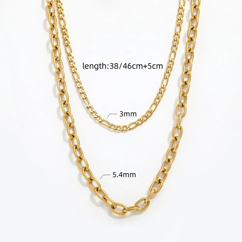 Joolim Jewelry High End PVD Non Tarnish Entry Lux Chunky Chain Stylish Stainless Steel Necklace For Women