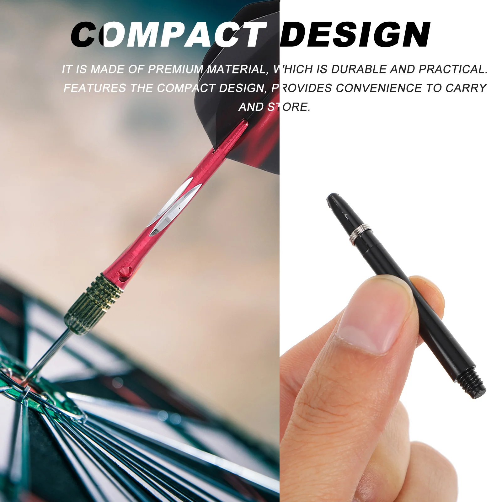 Ejes para dardos voladores, vástagos de nailon, varillas de hilo, suministros de repuesto para amantes de los deportes, nailon duradero, ligero y de alta clase, fácil