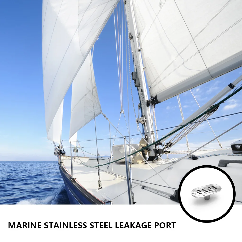 Boat Drain Floor Stainless Steel Rowing Deck Drainage Hardware Fishing Canoe Parts Corrosion Resistant Accessories