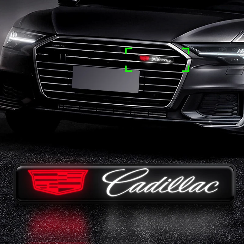 Emblema Decorativo de Luz LED para Capô Frontal de Carro, 1 Peça, para Logotipo Cadillac Escalade CTS ATS SRX XTS XT5 STS CT5 CT6 BLS XLR