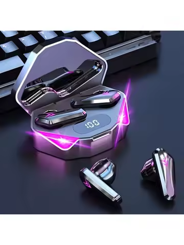 X15 TWS Wireless Bluetooth Headset LED Display Gamer Earbuds with Mic Wireless Headphones Noise Cancelling Bluetooth Earphones
