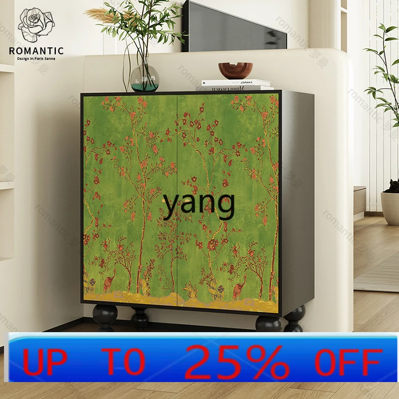 

LH retro home shoe cabinet multi-functional integrated cabinet living room wall locker