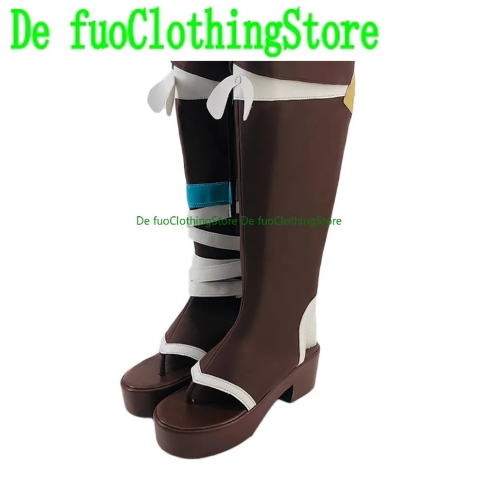 

DefuoClothing Genshin Impact Gorou Обувь для косплея Аниме Игры Ролевые костюмы на Хэллоуин Реквизит Обувь Сапоги