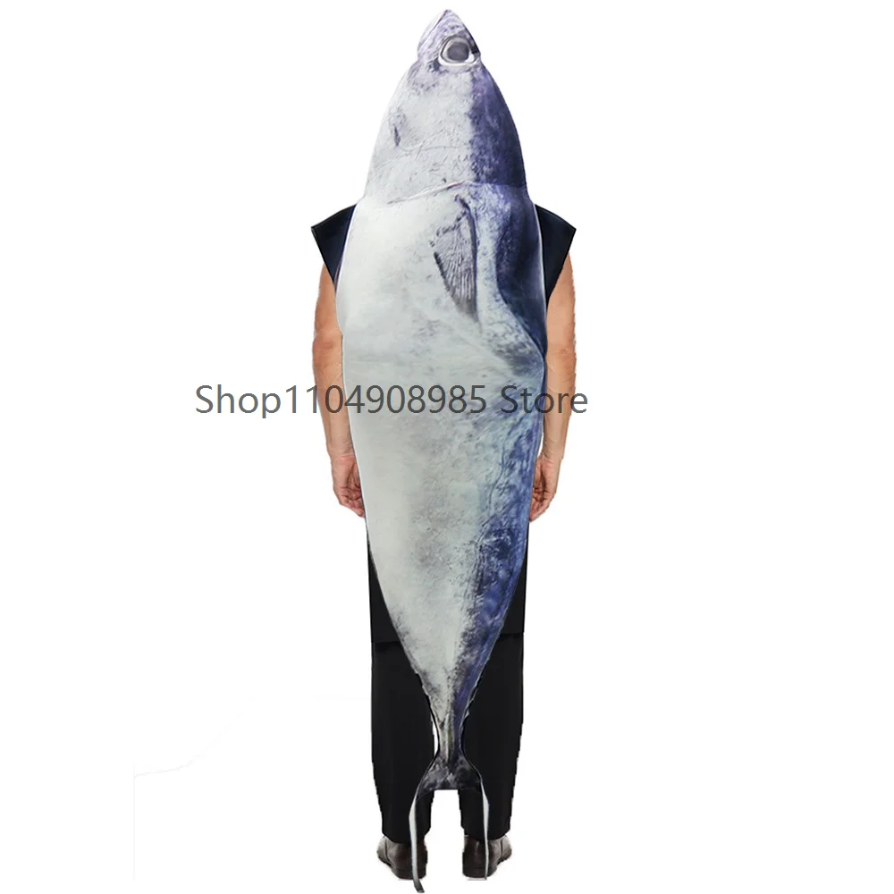

OF1 Halloween Cosplay Fish Costume Adult Unisex Outfits Carnival Party Cosplay Funny Fish Animal Dress up Women Clothing