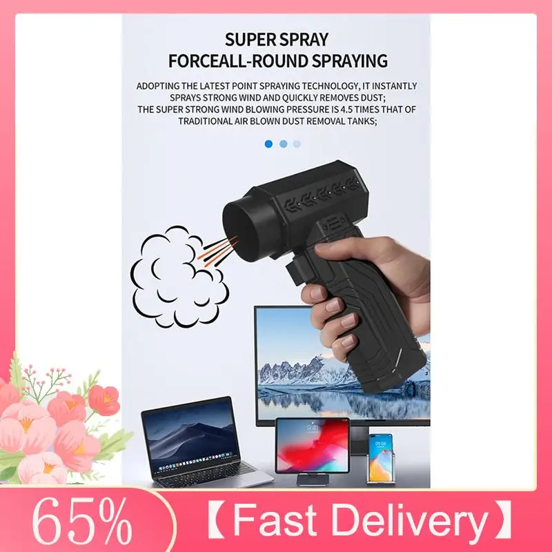 ~Latest Model Mini Violent Fan Electric Air Blower 700G Thrust Brushless Motor Adjustable Wind Speed Car Dust Dryer Turbo Fan