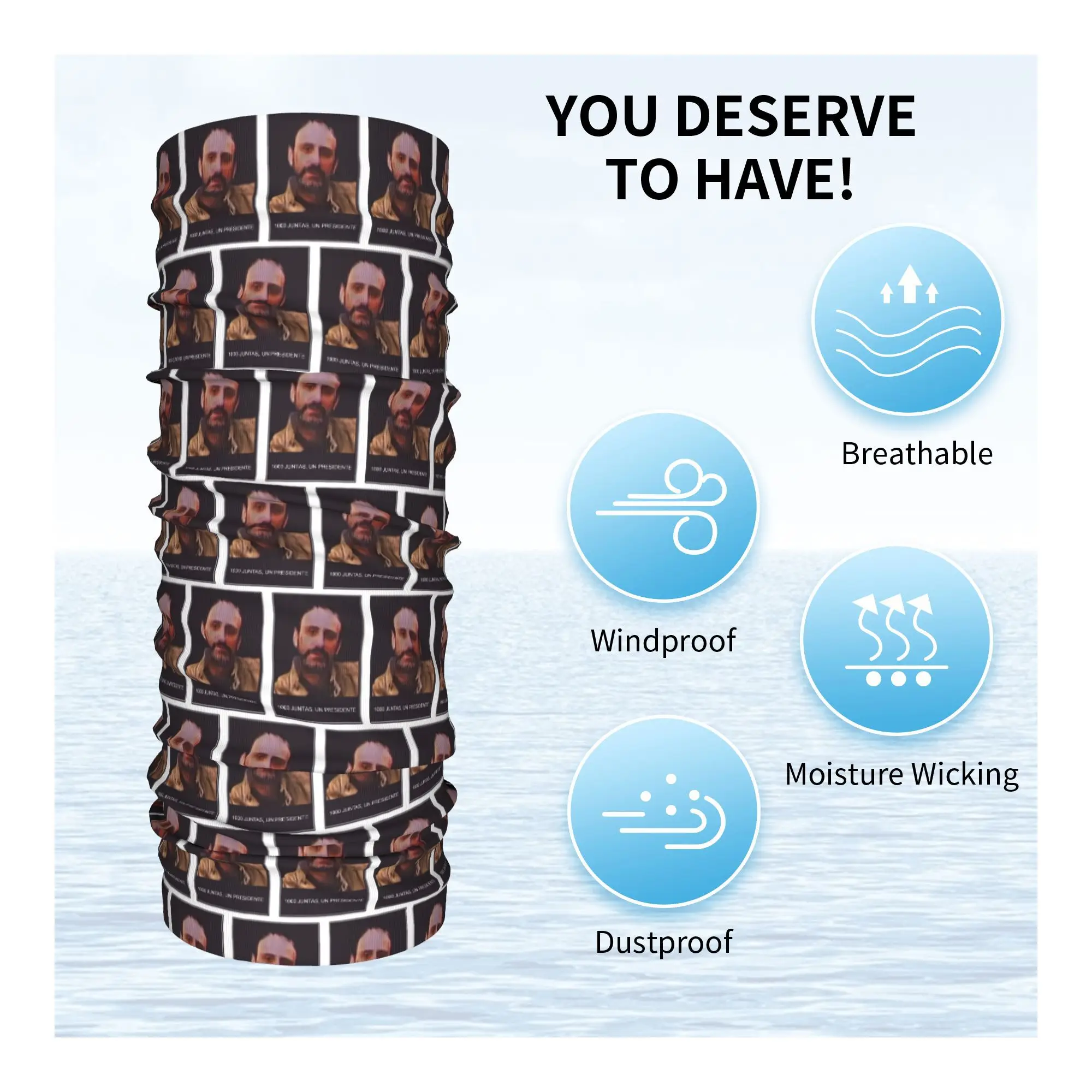 Juan コスト 1000 ボード、プレジデント バンダナ ネック ゲートル プリント フェイス スカーフ 暖かい サイクリング スカーフ サイクリング ユニセックス 大人 洗える