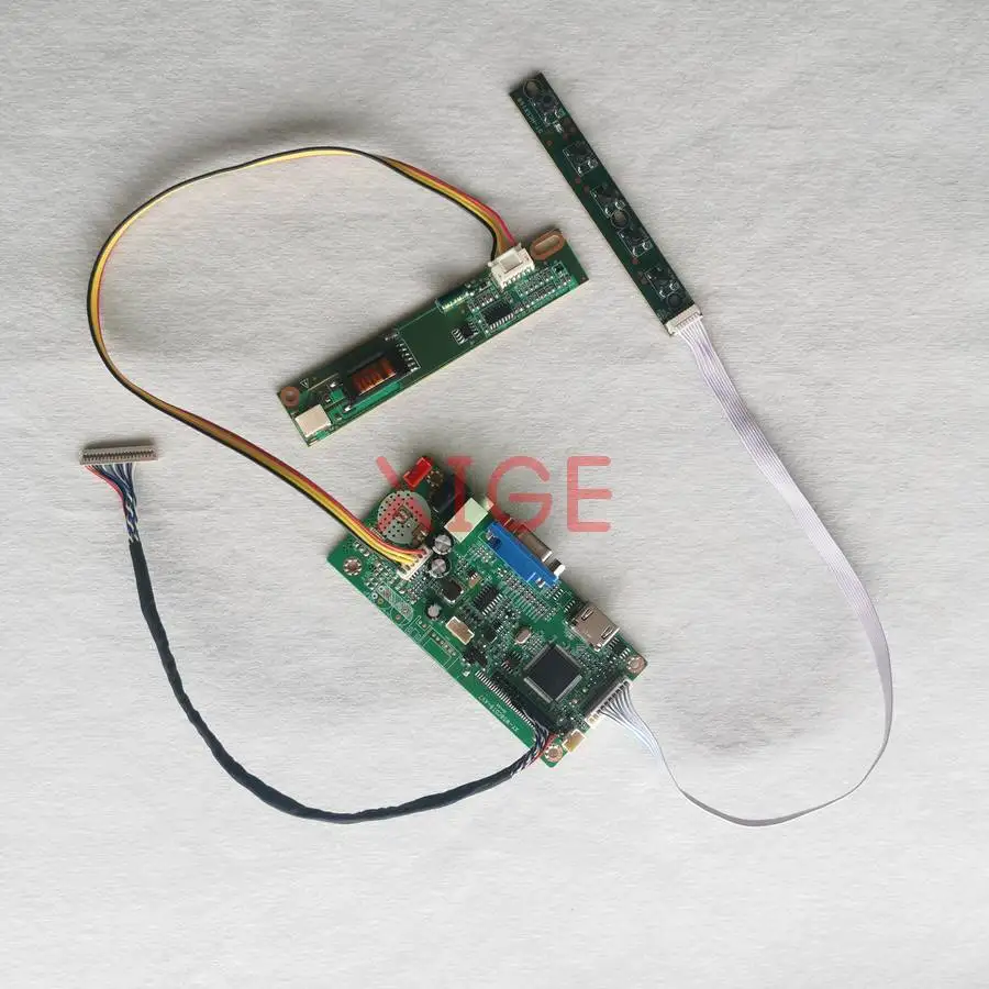 

LCD Panel Controller Drive Board Fit HT14X11 L141X1 CLAA141XC01 LQ141X1LH43 HDMI+VGA 1024x768 1-CCFL LVDS 20Pin 1024*768 Kit DIY