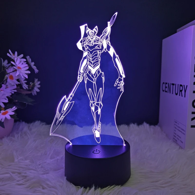 

EVA-01 TEST TYPE anime cartoon cute glowing acrylic stand Kawaii 2D bedroom atmosphere night light decoration gift wholesale