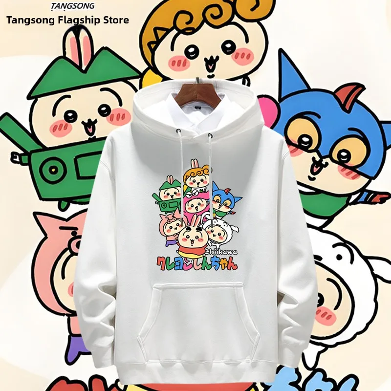 

Повседневная толстовка с принтом мультяшных персонажей, удобная толстовка с длинными рукавами для молодежи, весенне-осенняя и зимняя одежда