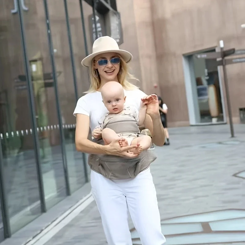 

Эргономичное детское сиденье на талии — регулируемые ремни, карманы для хранения, дышащая сетка, поддержка бедер для путешествий малышей