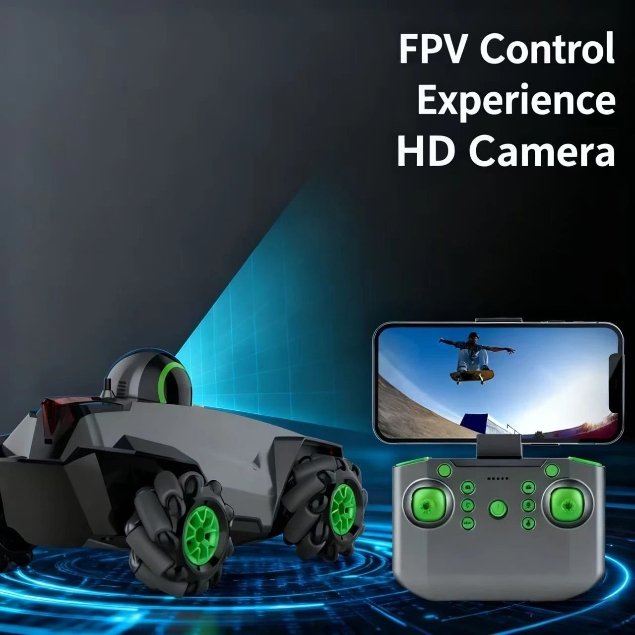 

FPV WIFI Camera RC Car - 4WD 2.4G High-Definition Drift Car Outdoor Shooting Toy for Children Adults Gifts