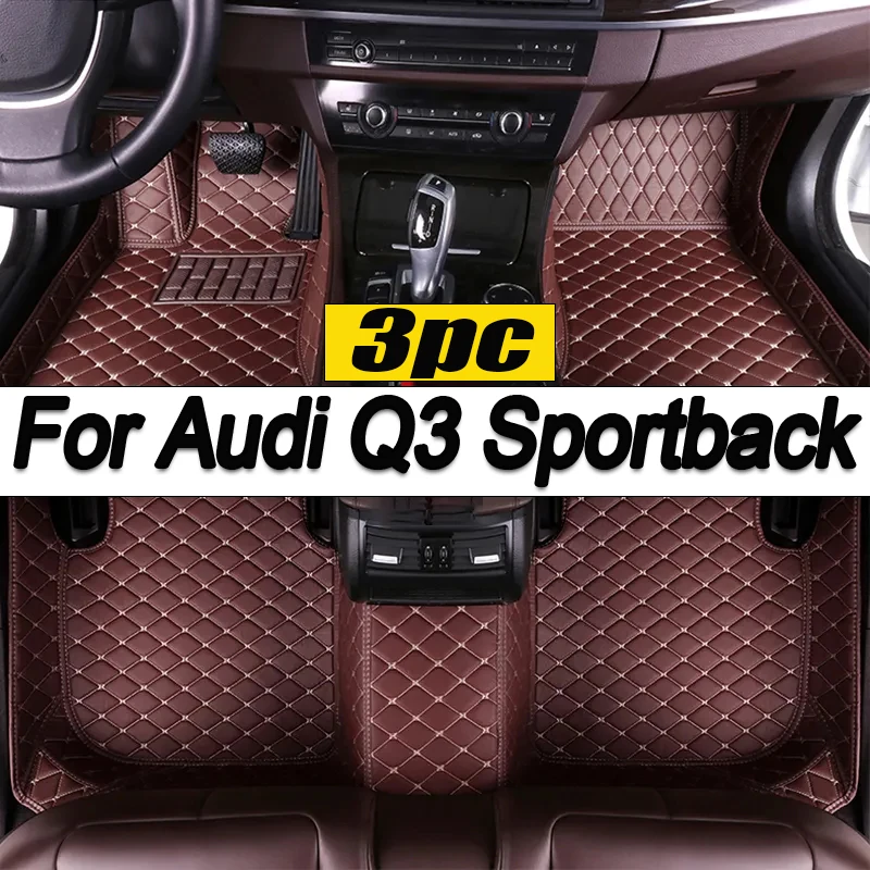 

Автомобильные коврики для Audi Q3 Sportback 2020 2021 2022, индивидуальные автомобильные подкладки для ног, аксессуары для интерьера