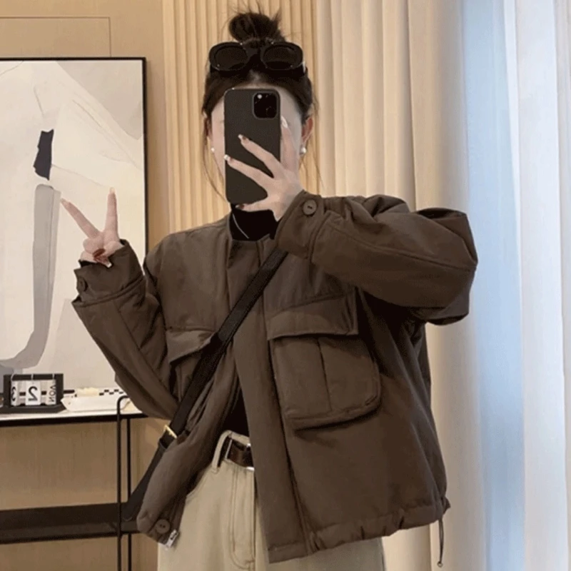 Women's Winter Jacket 2025 Bestseller Compact Quilted Coat with Thermal Lining Ideal for Petite Women's Outdoor Activities