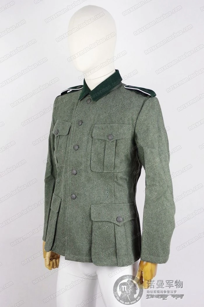 WWII WW2 GERMAN WH WEHRMACHT HEER soldier EM WOOL FIELD TUNIC M36 MILITARY UNIFORM JACKET OF WAR Reenactments