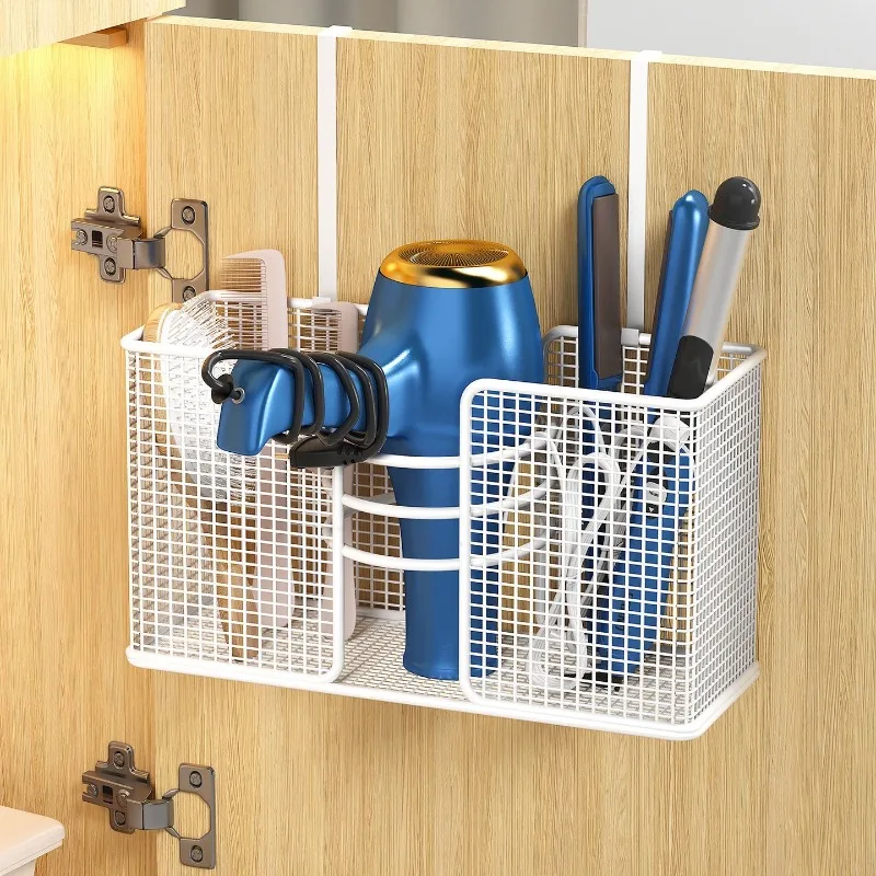 New Style Hair Dryer Storage Holders Comb Curling Iron Storage Rack Bathroom Wall Mounted Storage Rack Bathroom Accessories