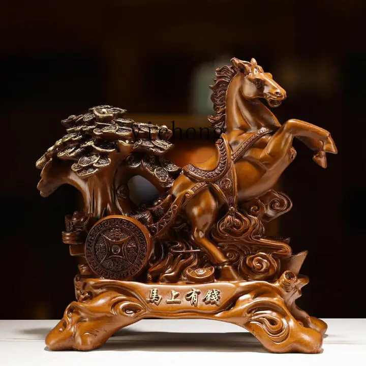 

Ma to Success Resin Material Twelve Zodiac Craft Office TV Cabinet Decoration