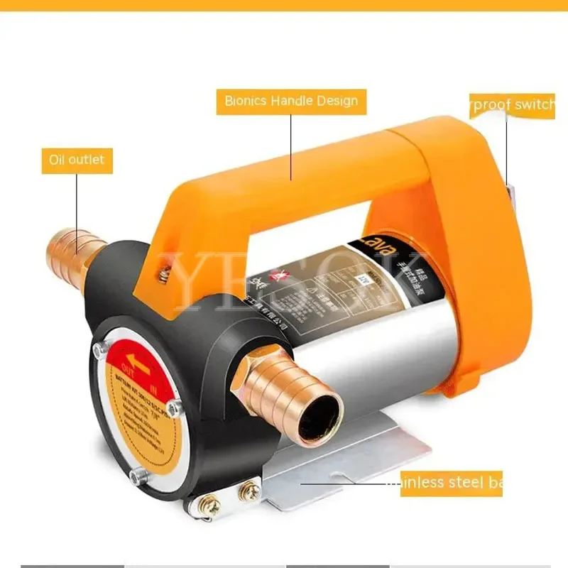 Electric Oil Pump AC 220V DC 12V/24V Diesel Kerosene Transfer Pump Self-Priming 80L/Min Diesel Kerosene Pump Fuel Dispenser