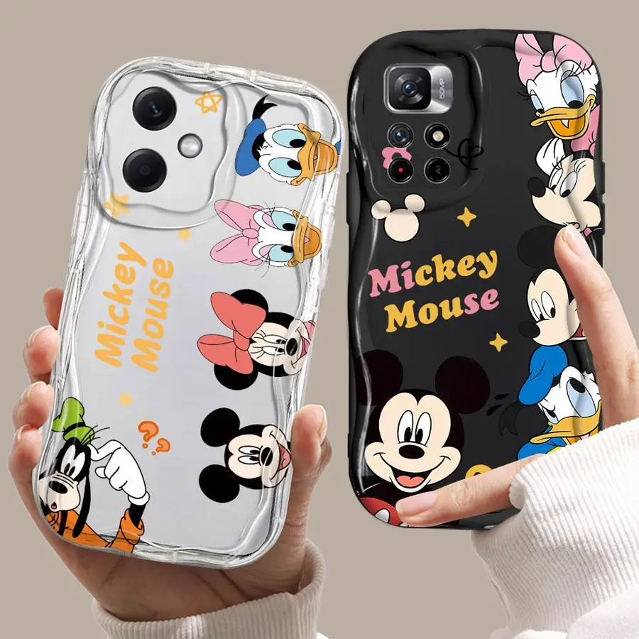 

Case for Xiaomi Redmi Note 10 Lite 11 14 Pro Plus 13 11S 10S 12S 12 Soft Phone Cover Disney Mickey Minnie Funny