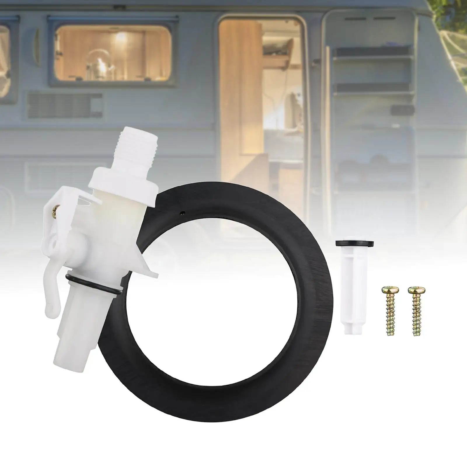 

13168 Toilet Water Valve Kit Professional Replace Easy to Install for Thetford