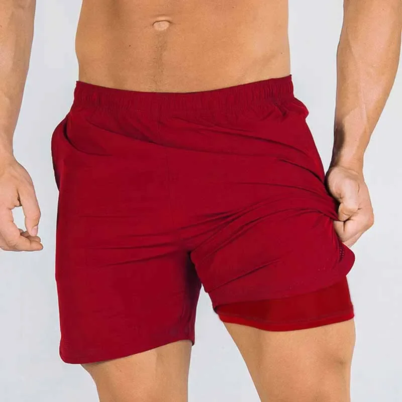 Summer 2024 Running Shorts Men 2 In 1 Sports Jogging Fitness Shorts Men\'s Gym Training Quick-drying Sports Shorts Male short