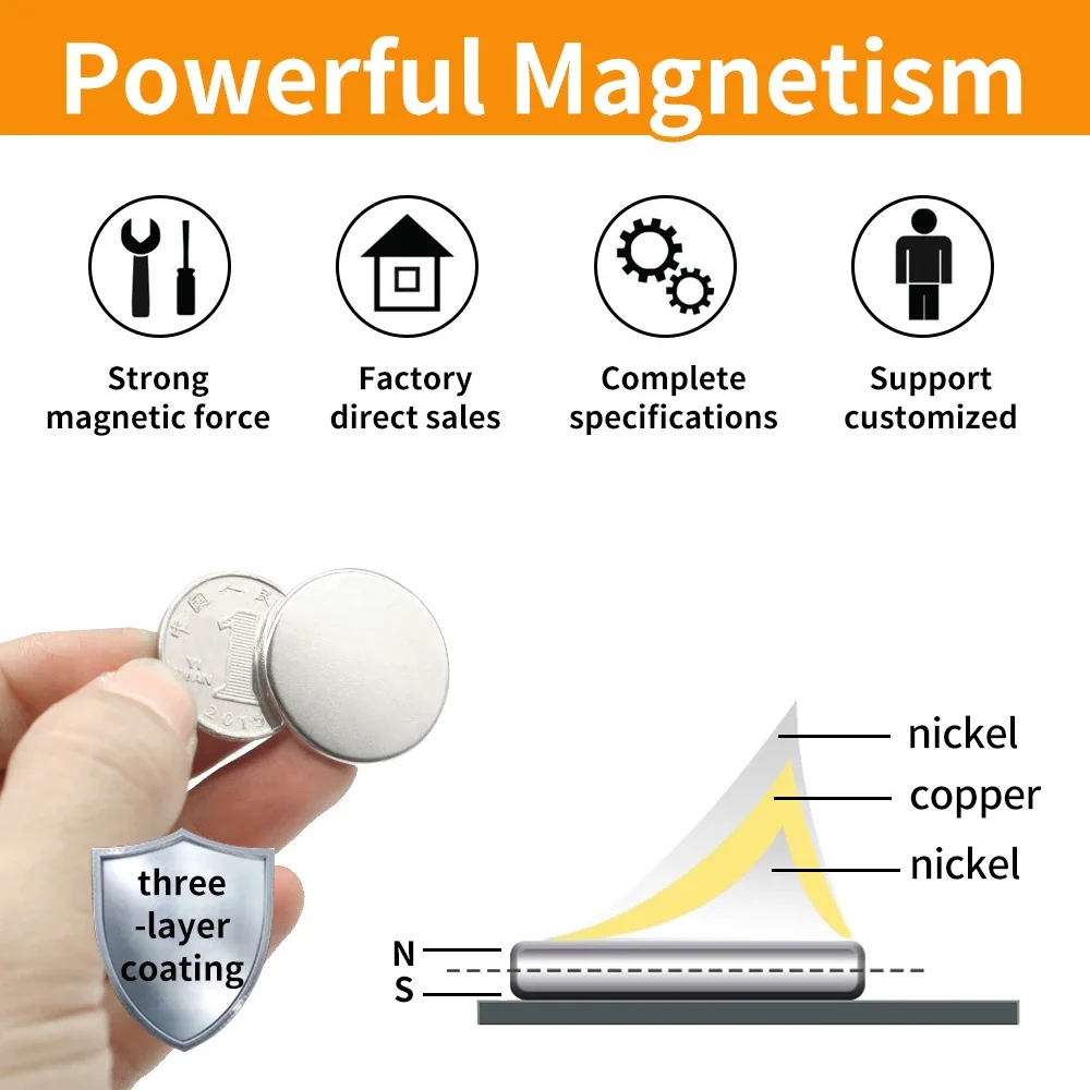 2/5/10/15/20/30PCS 30x3mm Powerful Strong Magnetic Disc Magnets N35 Round Neodymium Magnets 30X3 mm Big Rare Earth Magnet 30*3