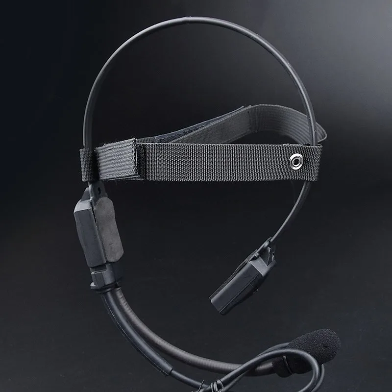 WADSN MH180-V Tactical Bone Conduction Earphone Military Communication Headset Airsoft 7.0 plug Kenwood PTT Radio walkie talkie