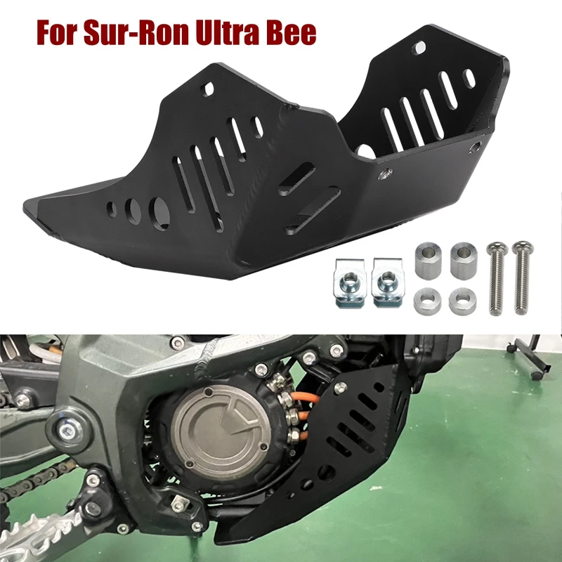 For Sur-Ron Ultra Bee Electric Motorcycle Engine Guard Aluminum Alloy Chassis Fender Protection Cover Skid Plate Pan Protector