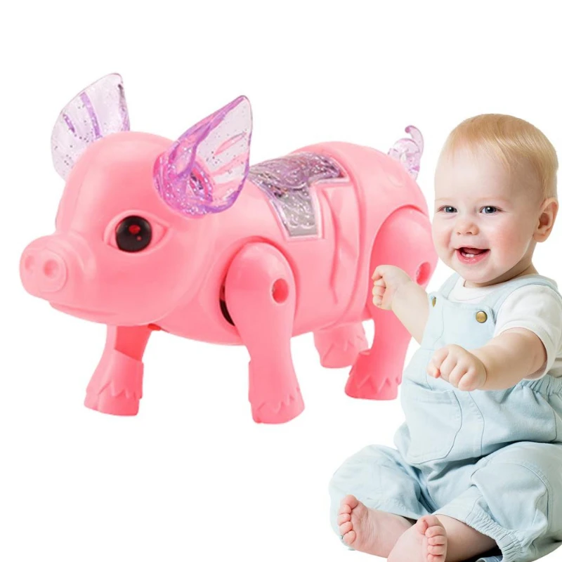 

Electric Walking Pig Toy LED Lighting Musical Pig Animal Interactive Pig Pet Toy Kids Xmas Gift Electronics Robot Christmas Gift