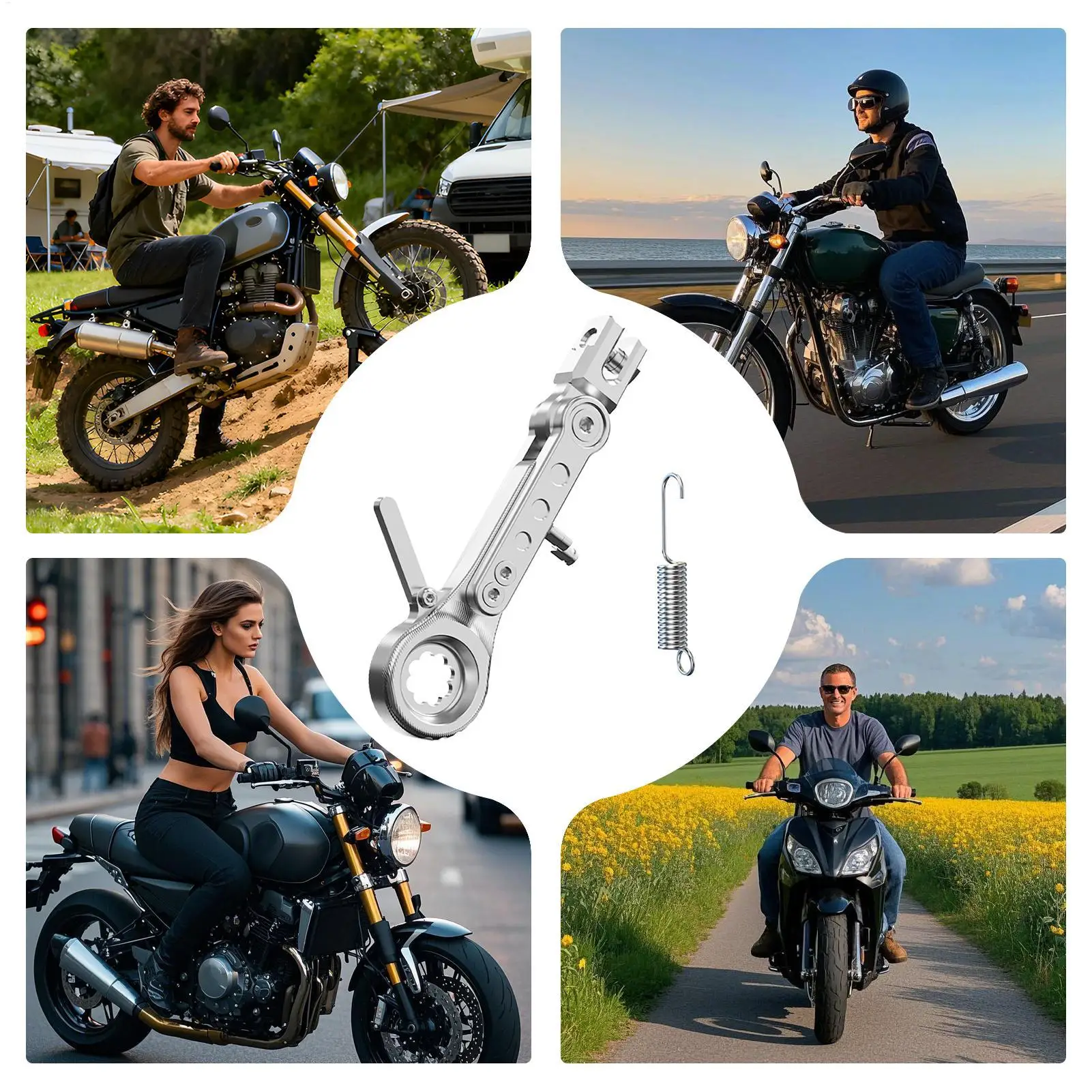 حامل الدراجة الترابية مصنوع من خليط معدني وقدرة تحمل قوية ومسند لوقوف السيارات للرجال والنساء والأولاد والبنات والشباب والمراهقين والرياضيين والابن