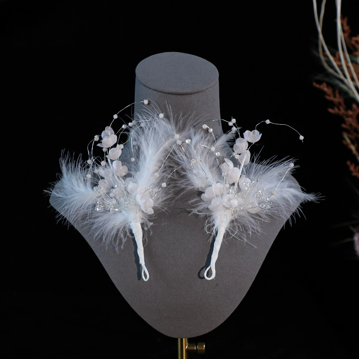

Bride Handmade Super Fairy Feather Flower Headband Super Fairy Photography Photo Props Headgear Hair Accessories Wholesale