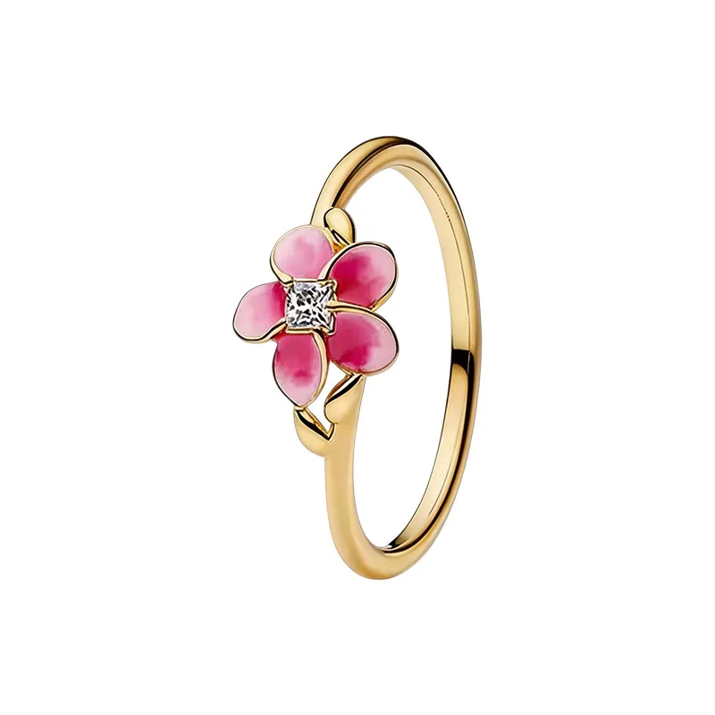 2026 Summer New 925 Silver Ocean Wave Ring Flower Love Women's Ring Fashion DIY Jewelry Gift - view 2