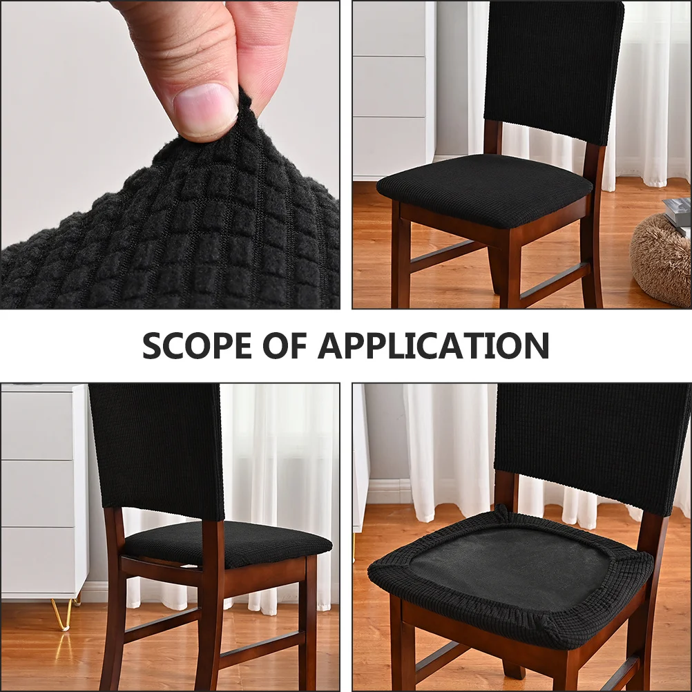 

1Set Chair Seat Cover Backrest Wrap Protector Home Decorative Cover Practical Thick Material Chair Protector