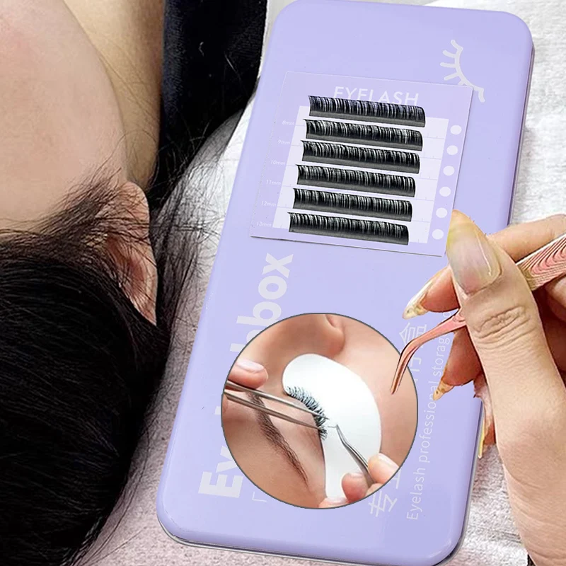 

Women Magnetic Storage Box for Eyelash Iron Storage Box and Suspended Magnetic Sheet Set False Eyelashes Extension Storage Tools