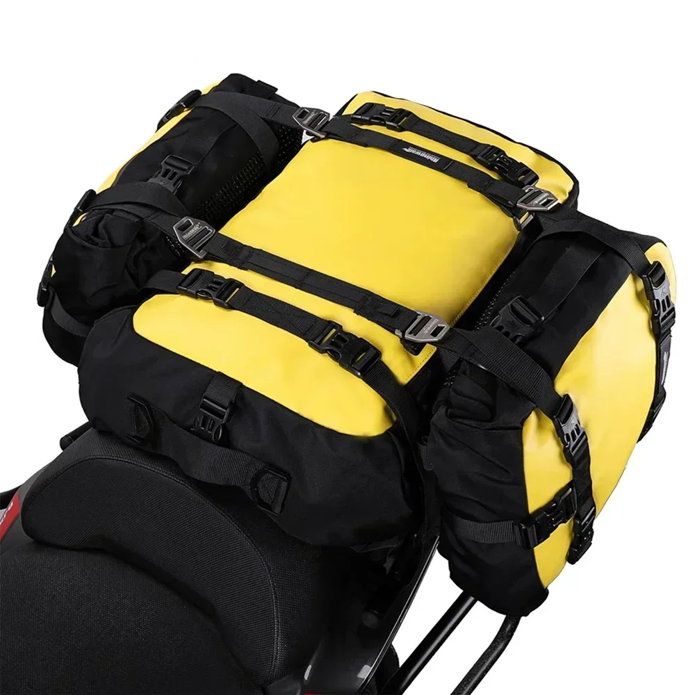 دراجة نارية حقيبة المقعد الخلفي 100% مقاوم للماء حقيبة داخلية موتور السرج 10L/20L/30L بيع واحد تعديل متسابق على ظهره #1