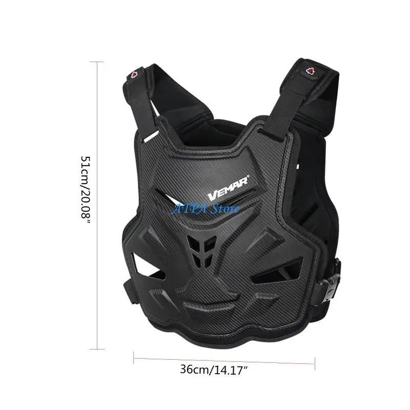 U13C Adulto Motocicleta Dirt Bike Equipamento proteção Colete protetor traseiro no peito