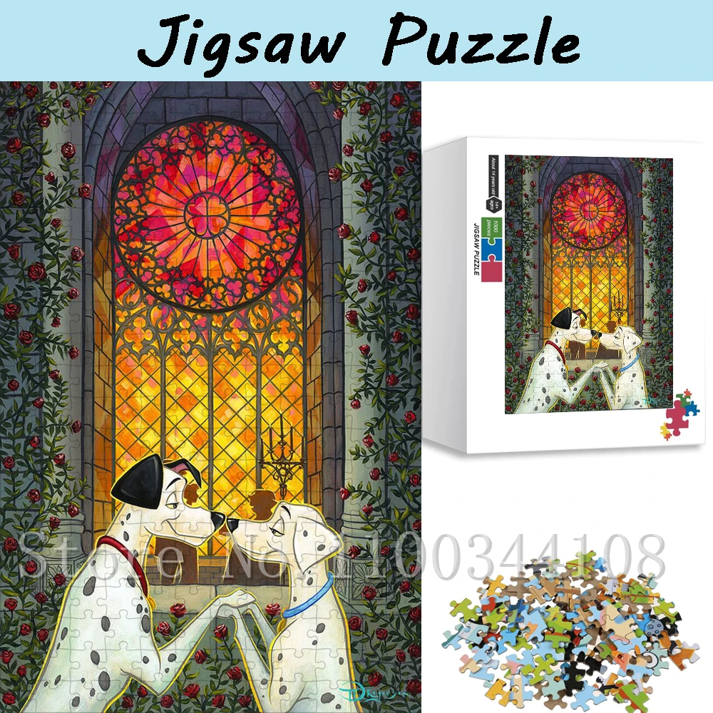 Disney 101 Dalmatians Movie Puzzles for Adults Handmade Toys & Hobbies Cartoon Dog Pongo Perdita Jigsaw Puzzles Lover's Gifts