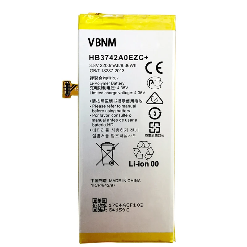 High QualityHB3742A0EZC+ Li-ion phone battery ForHuawei P8Lite Enjoy 5S ALE-CL00 UL00 CL10 UL10 TL00 TAG-AL00 TAG-CL00 Batteries