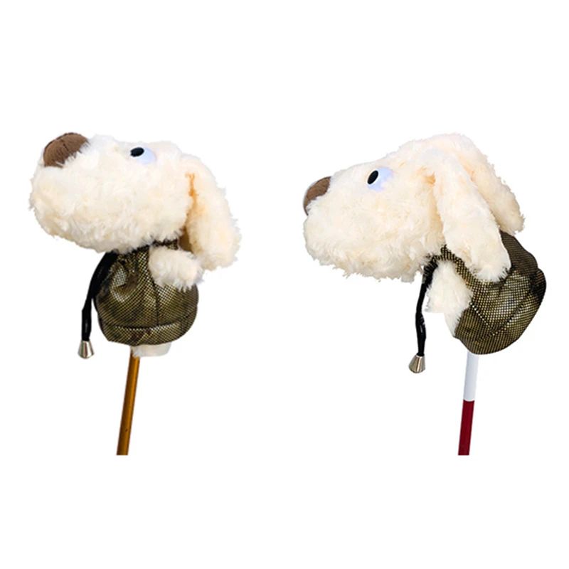 Hot Golf Head Covers Animal Cap Set Dog Wooden Pole Set Fit Up To Men Lady Golf Club Cover Putter Headcover