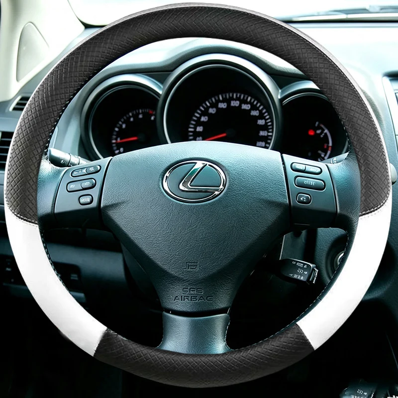 For Lexus GS300 GS350 RX400h Car Interior Accessory Wheel Cover  2007 2008Hand Stitched Non-slip Leather