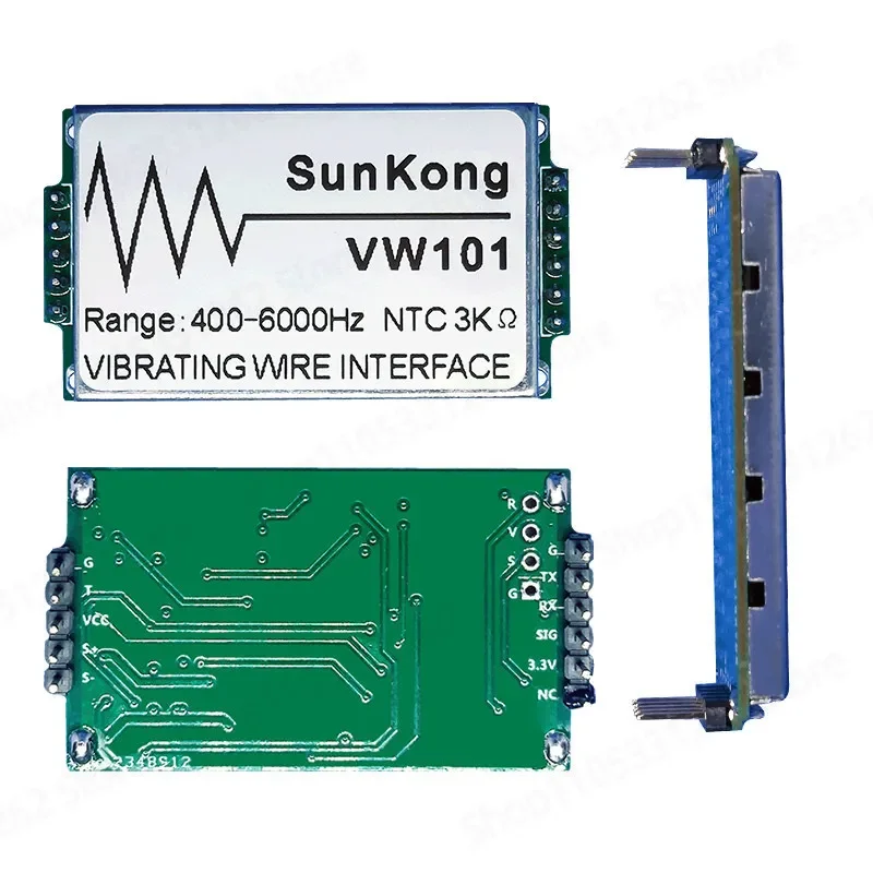 Industrial High Precision Vibrating Wire Module VW101 Embedded Temperature Frequency Reader for Automation Development