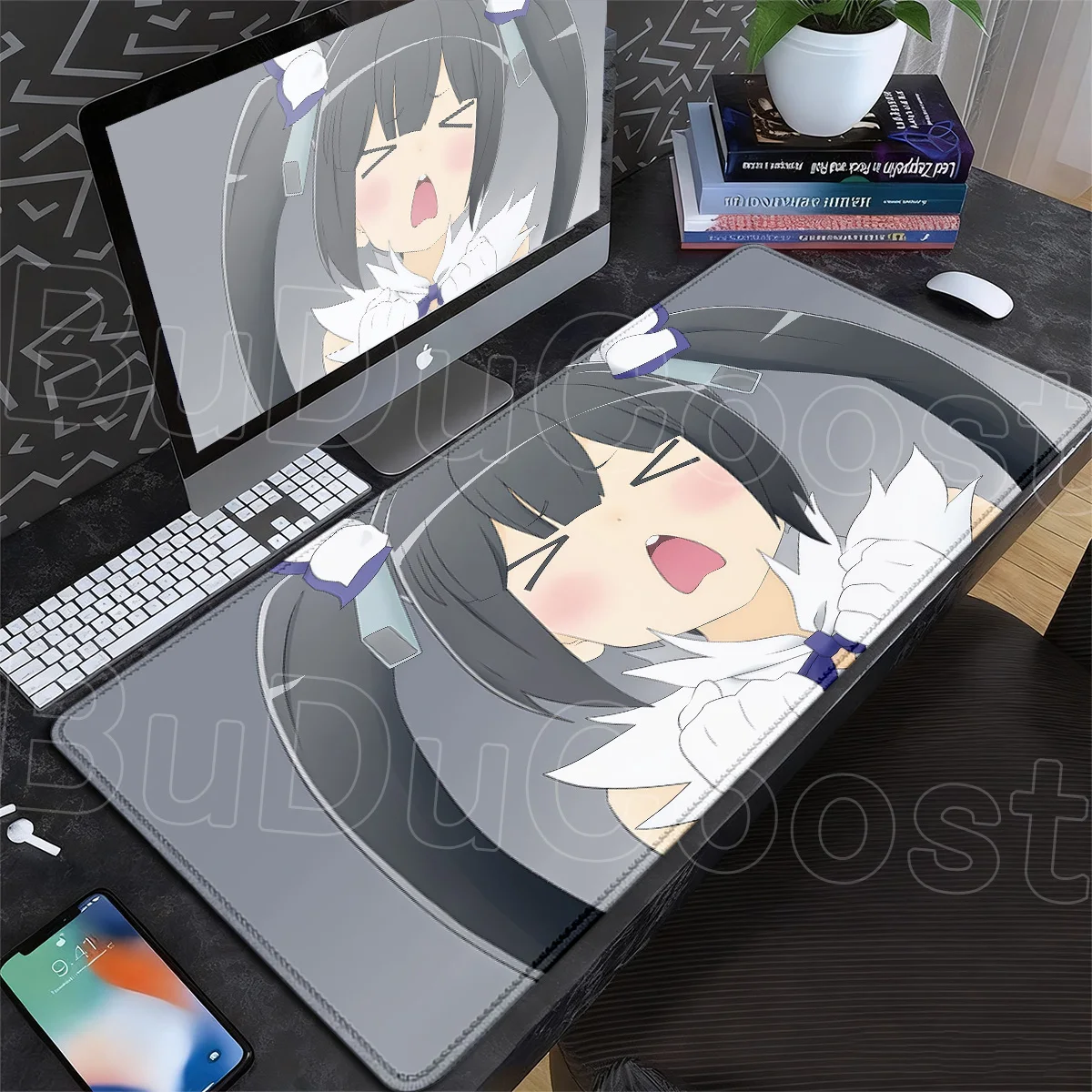 Is It Wrong to Try to Pick Up Girls in a Dungeon Kawaii Girl Hestia Mouse Pad XXL Extended Anime Desk Mat Non-Slip Rubber Carpet