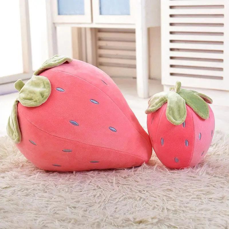 

Strawberry Pillow Plush Toy Doll Fruit Doll Sleeping Girls Bed Pillow Sofa Super Soft Doll Student Plushie Stuffed Animal