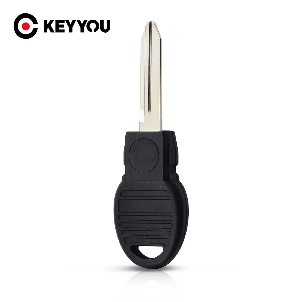 

KEYYOU 10x Transponder Chip Car Key Shell Cover Case For Chrysler Dodge For Jeep Blank Key Cover Blade -Y170 Replacement