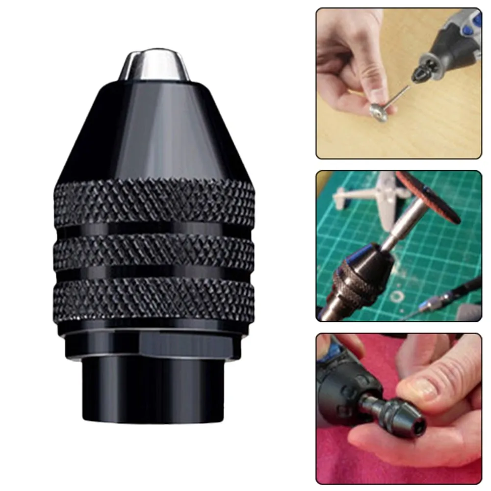 Parts Converter Chuck Black Accessories Tool Drill bit For 4486 Rotary Tool Spare Keyless Metal For Rotary Tool