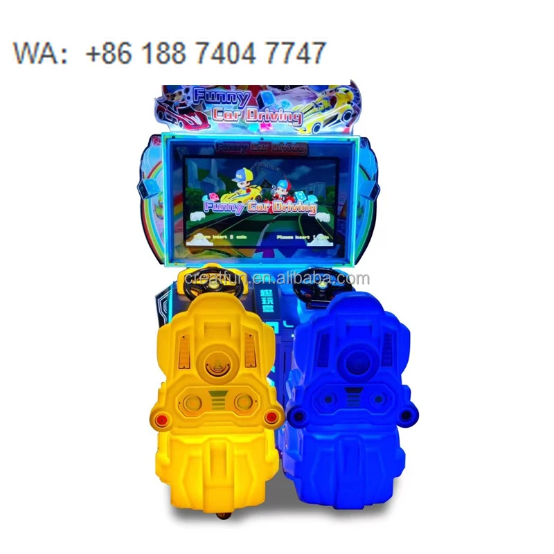 

Coin Operated Kids Driving Car Games Dynamic Flying Car Racing Arcade Children Racing Funny Car Game Machine for Sale