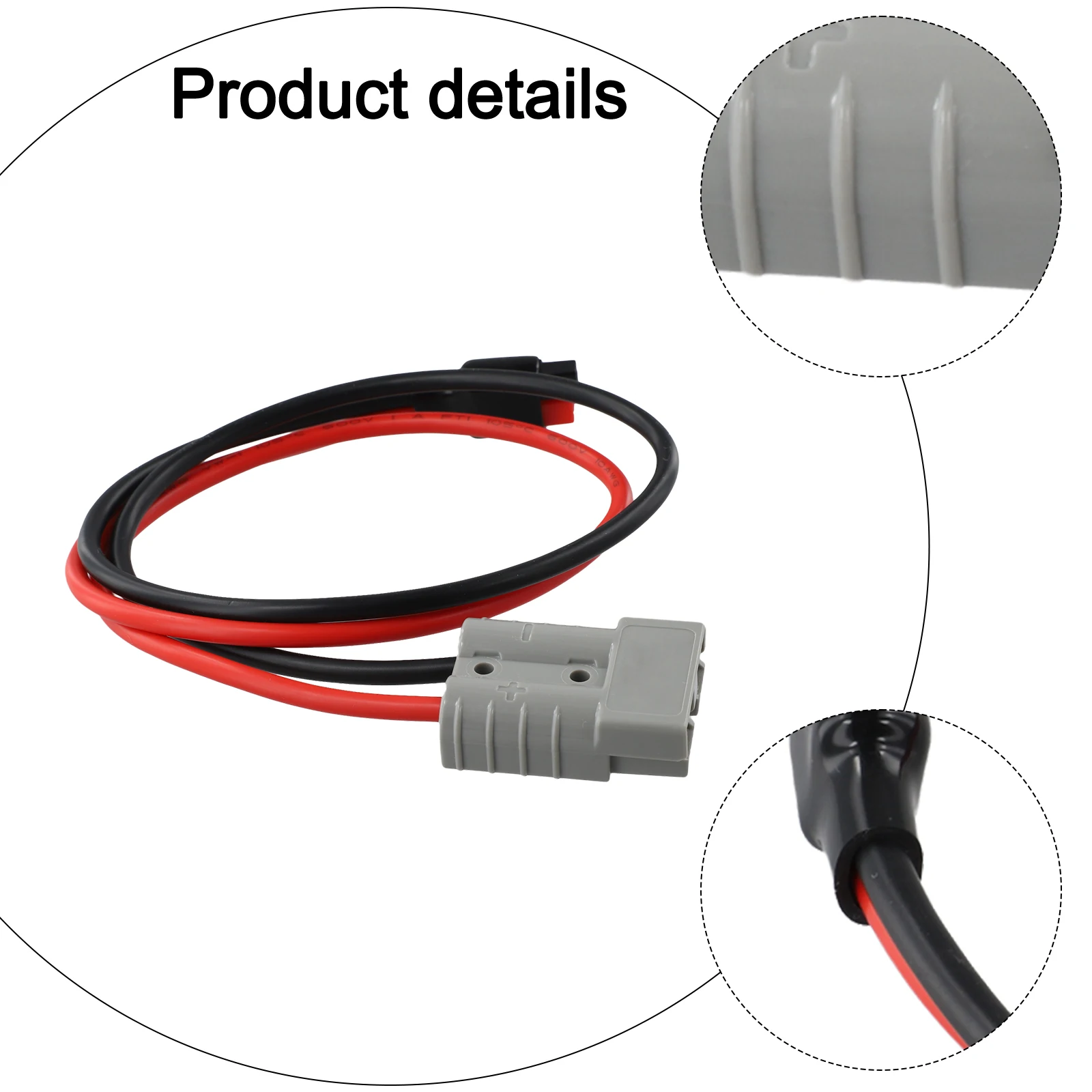 

Удлинительный кабель 10AWG, 60 см, 50A-45A, с огнестойким корпусом из поликарбоната и превосходной проводимостью для аккумуляторных систем питания