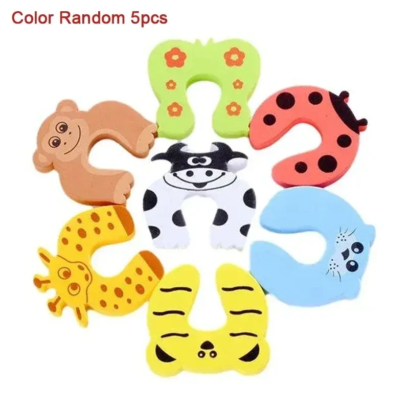 

2/5pcs/Set Door Stopper DoorknobWall Protection Children Door Stopper Holder Shockproof Door Crash Pad Children Finger Protecter