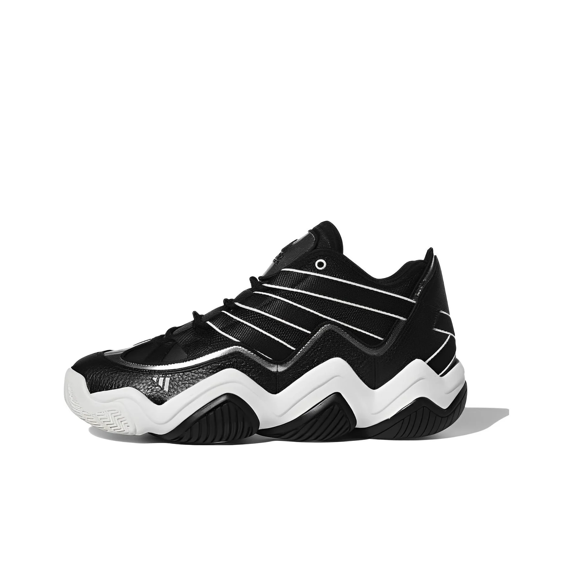 Adidas Originals Vintage Basketball Shoes Men's Mid Top Black/White FZ6219