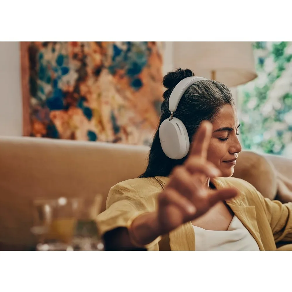 سماعات رأس لاسلكية فوق الأذن مزودة بخاصية إلغاء الضوضاء البيضاء للمطاعم مع بلوتوث، وعمر بطارية لمدة 30 ساعة، وصوت مكاني، Dolby Atmos #1