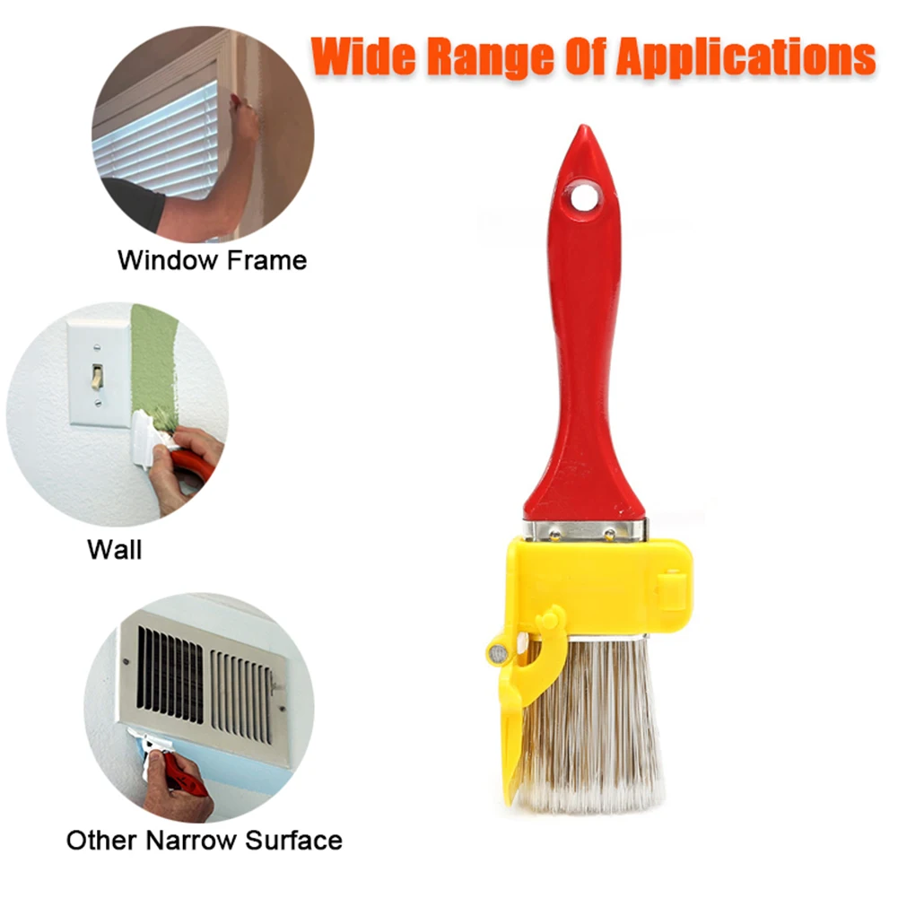 Edger Paint Brush Durable Lightweight Clean Cut Painting Brush with Wood Handle DIY Tool for Frame Wall Ceiling Edges Trim